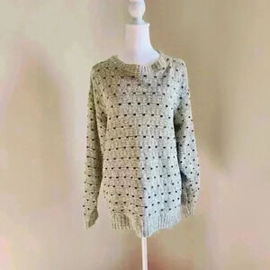 Towncraft Cotton Vingage Sweater With Multicolor Dark Tone Sqaure Pattern